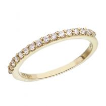 14K Yellow Gold Diamond Diamond Band Ring