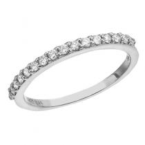 14K White Gold Diamond Diamond Band Ring