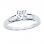 14K White Gold .40 Ct Diamond Solitaire Ring