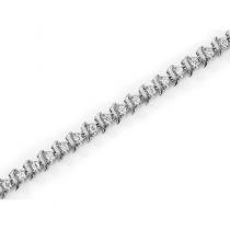 14K White Gold Diamond Bracelet