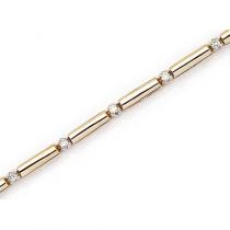 14K Yellow Gold Diamond Bracelet