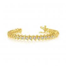 14K Yellow Gold Diamond Bracelet