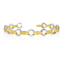 14K Yellow Gold Diamond Bracelet