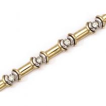 14K Yellow Gold Diamond Bracelet