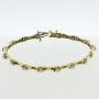 14k Yellow Gold 1CT Dog Bone Bracelet