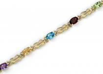 14K Yellow Gold Oval Multi Bracelet