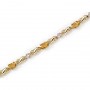 14K Yellow Gold Oval Citrine and Diamond Bracelet