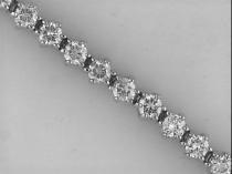 14K White Gold Diamond Bracelet