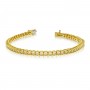 14K Yellow Gold Diamond Backset Bracelet
