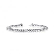 14K White Gold Diamond Bracelet