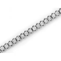 14K White Gold Diamond Bracelet