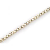 14K Yellow Gold Diamond Channel Bracelet