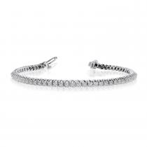 14K White Gold Diamond Bracelet