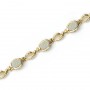 14K Yellow Gold Oval Opal Bracelet