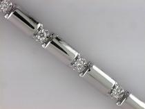 14K White Gold Diamond Bracelet