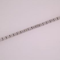 14k White Gold 5 Ct Diamond Tennis Bracelet