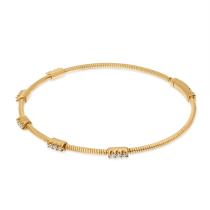 14K Rose Gold Flexible Diamond Bracelet