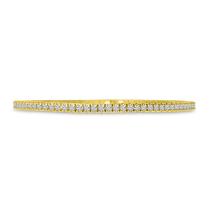 14K Yellow Gold Diamond Flexible Tennis Bracelet