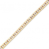 14K Yellow Gold Diamond Channel Bracelet