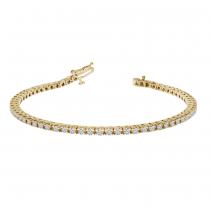 14K Yellow Gold Diamond Bracelet