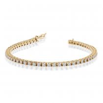 14K Yellow Gold Diamond Bracelet