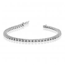 14K White Gold Diamond Bracelet