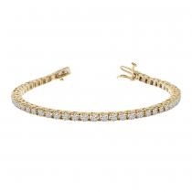 14K Yellow Gold Diamond Bracelet