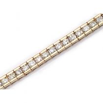 14K Yellow Gold Diamond Channel Bracelet