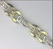 14K Yellow Gold Diamond Bracelet