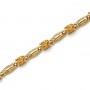 14K Yellow Gold Oval Citrine Bracelet