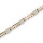 14K Yellow Gold Oval Opal Bracelet