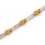 14K Yellow Gold Oval Citrine Bracelet