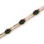 14K Yellow Gold Oval Mystic Topaz Bracelet