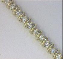 14K Yellow Gold Diamond Bracelet