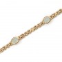 14K Yellow Gold Oval Opal Bracelet