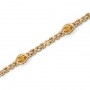 14K Yellow Gold Oval Citrine Bracelet