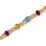 14K Yellow Gold Oval Multi Bracelet