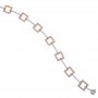 14k Two Tone Square Design Fashion Bracelet